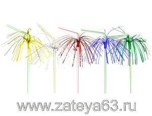 Трубочки для коктейля Веселая Затея Салют фольгированная 12 шт