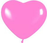 Шар Сердце 6" Пастель розовое 100 шт (Se)
