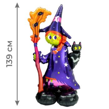 Шар фигура ходячая Ведьма надутая воздухом 1 шт