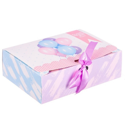 Коробка складная Самый лучший день 16,5*12,5*5 см 1 шт