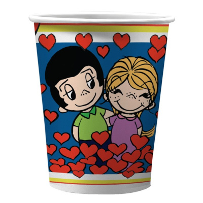 Стакан бум. Love is синий 250 мл 6 шт Стакан бум. Love is синий 250 мл 6 шт
