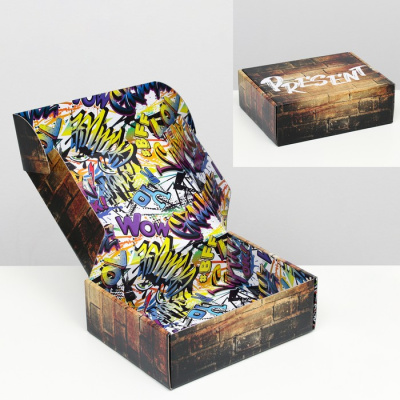 Коробка складная Презент 27*21*9 см 1 шт