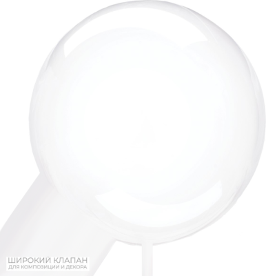 Шар фольга без рисунка Сфера Бабл 22" прозрачный для композиций 1 шт