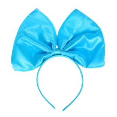 Ободок Бант голубой 1 шт