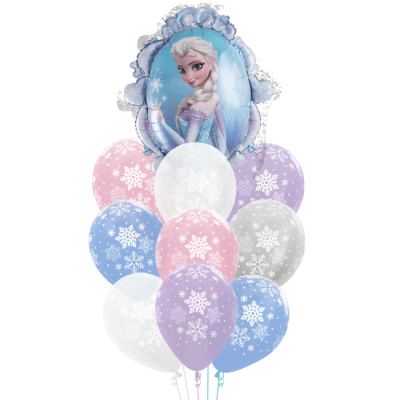 Букет Холодное сердце снежинки 10 шт  Букет Холодное сердце снежинки 10 шт