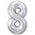 Шар Цифра 8 серебро слим 102 см (FM) Шар Цифра 8 серебро слим 102 см (FM)