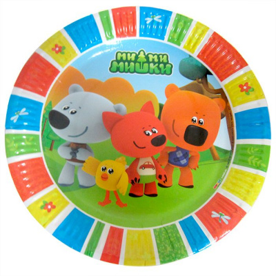 Тарелка Ми-ми-мишки 18 см 6 шт Тарелка Ми-ми-мишки 18 см 6 шт