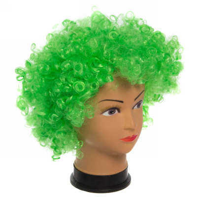 К Парик Кудрявый зеленый 1 шт К Парик Кудрявый зеленый 1 шт