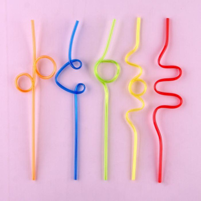 Трубочки для коктейля Завитушки микс 5 шт Трубочки для коктейля Завитушки микс 5 шт