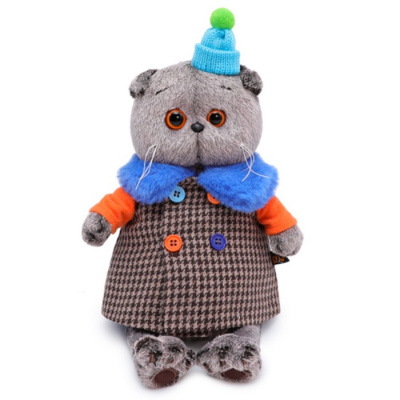 Мягкая игрушка Басик в комбинированном пальто 19 см 1 шт