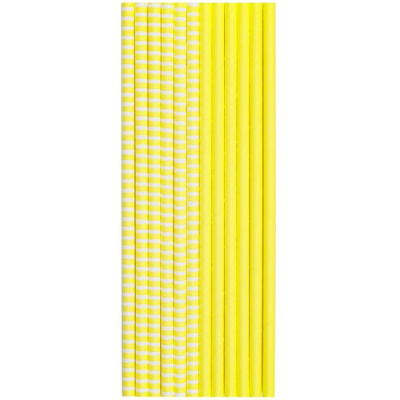 Трубочки для коктейля Веселая Затея Желтая 12 шт Трубочки для коктейля Веселая Затея Желтая 12 шт