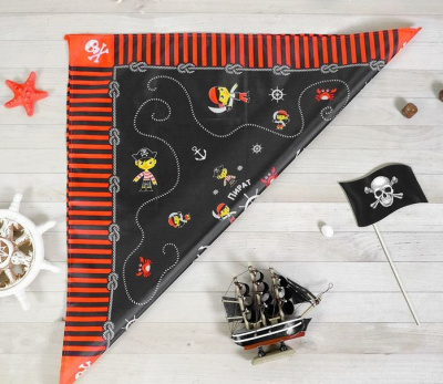 Бандана Пират 55*55 см  1 шт