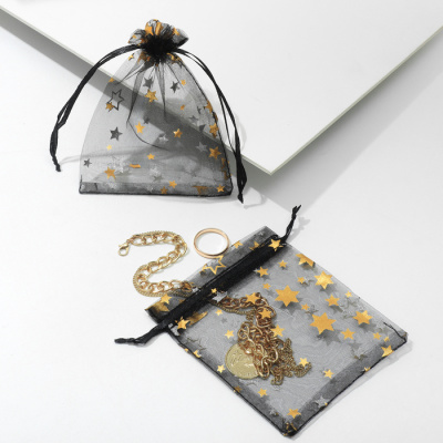 Мешочек органза Звездный дождь 10*12 см 1 шт 