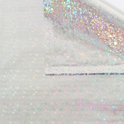 Пленка голографическая 70*100 см Звездное небо Серебро 1 шт  