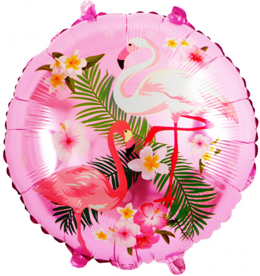 Шар Круг фольга 18" Фламинго розовый (Fl) Шар Круг фольга 18" Фламинго розовый (Fl)