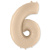 Шар Цифра 6 кремовая 102 см (FM) Шар Цифра 6 кремовая 102 см (FM)