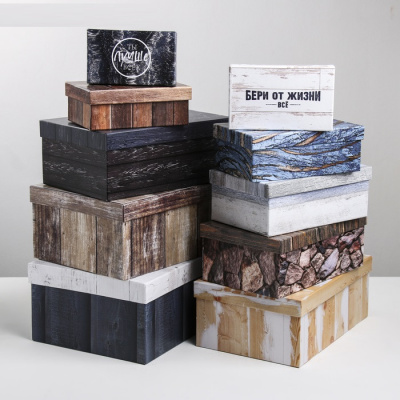 Коробка прямоуг Текстурный №8 26*17*10 см рис микс 1 шт Коробка прямоуг Текстурный №8 26*17*10 см рис микс 1 шт