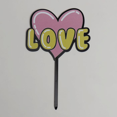 Топпер Сердце 1 шт Топпер Сердце 1 шт