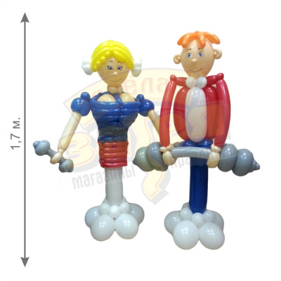 Фигура из шаров Спортивная пара 1,7 м