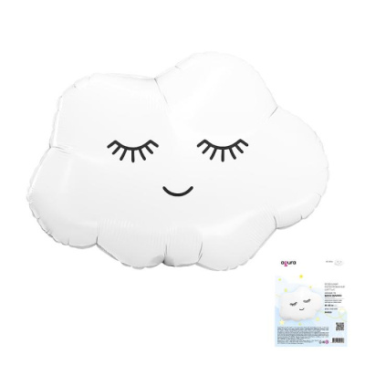 Шар фольга Фигура Облачко белое (Ag)G18