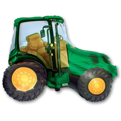 Шар фольга Фигура Трактор зеленый (FM)G36
