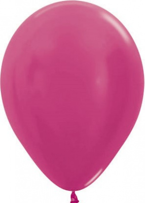 Шар S 12" Металлик фуксия 50шт