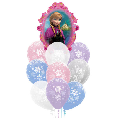 Букет Холодное сердце снежинки 10 шт  Букет Холодное сердце снежинки 10 шт