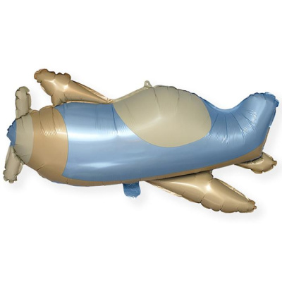 Шар фольга Фигура Самолет ретро (ВЗ)