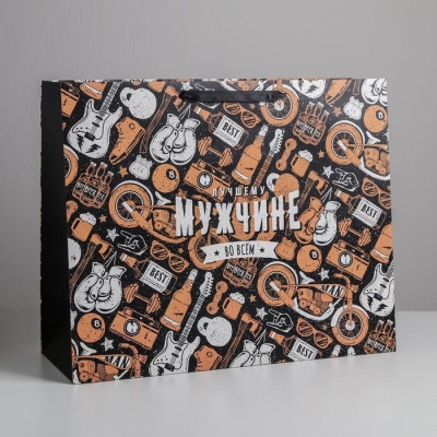 Пакет ламинат Лучшему мужчине 49*40*19 см 1 шт