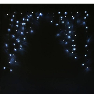 Гирлянда ш1 м в1 м Бахрома силикон LED126 8 р белый 1 шт Гирлянда ш1 м в1 м Бахрома силикон LED126 8 р белый 1 шт