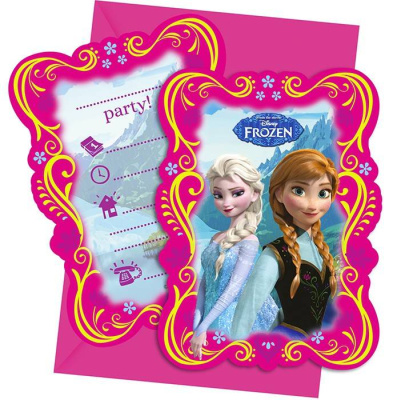 Приглашение Дисней Холодное Сердце 6 шт Приглашение Дисней Холодное Сердце 6 шт