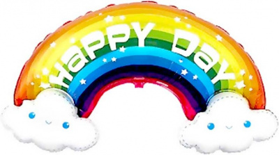 Шар фольга Фигура Радуга в облаках HB (FM)G36