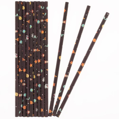 Трубочки для коктейля ВВ Космос 12 шт