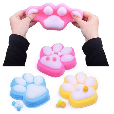 Антистресс игрушка Лапка с мягкими шариками микс 11*4 см 1 шт