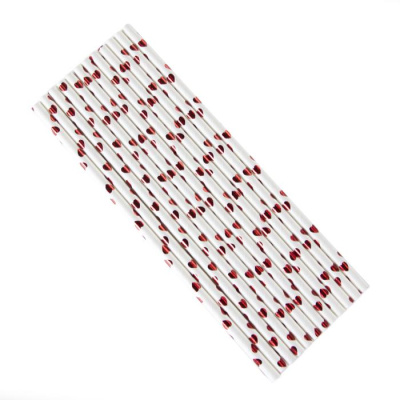 Трубочки для коктейля ВВ Сердечки 12 шт