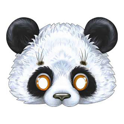 Маска картон Панда 1 шт Маска картон Панда 1 шт