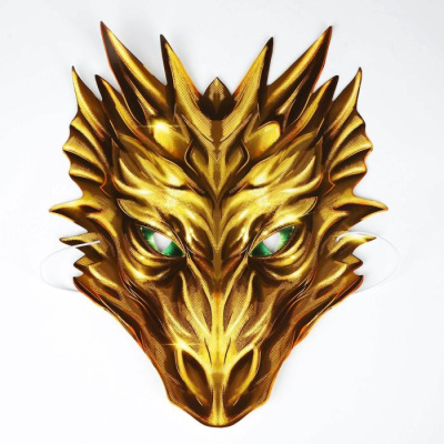 Маска картон Дракон-хранитель 1 шт Маска картон Дракон-хранитель 1 шт