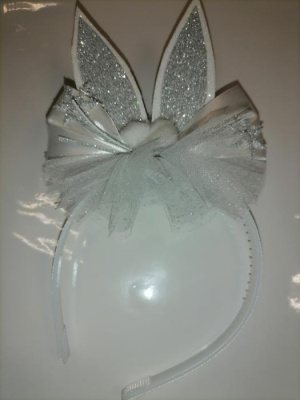 К Ободок Зайка с бантом 1 шт К Ободок Зайка с бантом 1 шт