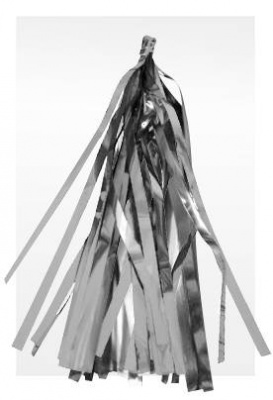 Гирлянда Тассел серебро фольга 3 м 12 листов