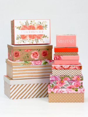 Коробка Прямоугольная Flowers №3 1 шт