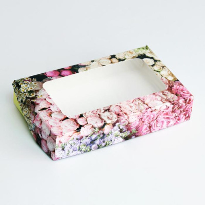 Коробка складная Цветы 20*12*4 см 1 шт