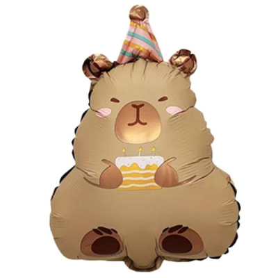 Шар Фигура Мини Капибара в колпаке 1 шт