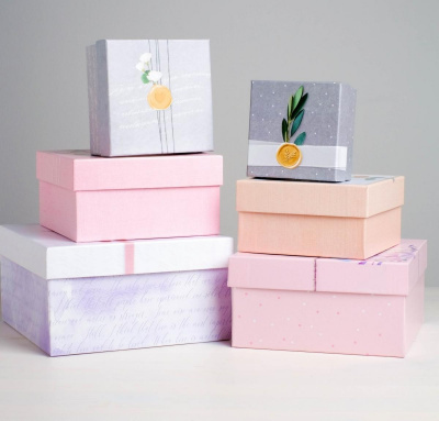 Коробка квадрат Романтика №1 10*10*6 см рис микс 1 шт Коробка квадрат Романтика №1 10*10*6 см рис микс 1 шт