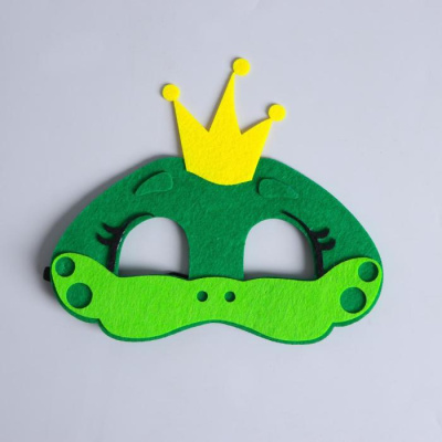 Маска фетр Лягушка 1 шт Маска фетр Лягушка 1 шт