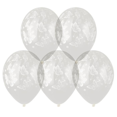 Шар шелкография кристалл 14" Бабочки 25 шт Шар шелкография кристалл 14" Бабочки 25 шт