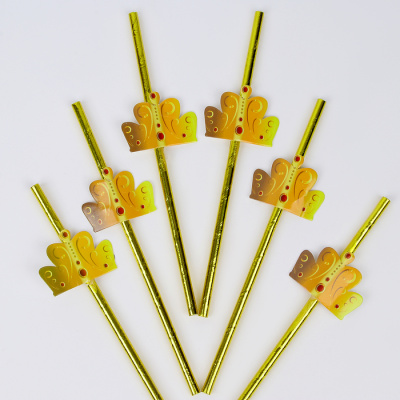 Трубочки для коктейля Корона 6 шт   Трубочки для коктейля Корона 6 шт