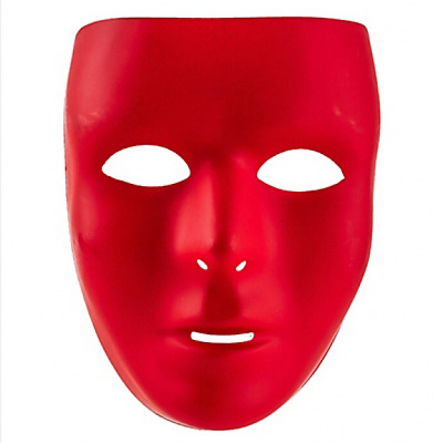 К Маска пластик красная 1 шт К Маска пластик красная 1 шт