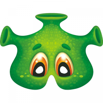 Маска картон Инопланетянин 1 шт Маска картон Инопланетянин 1 шт