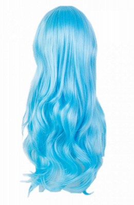 К Парик длинный Голубой волнистый 1 шт