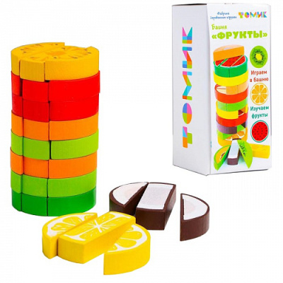 Игра Башня фрукты 1 шт Игра Башня фрукты 1 шт